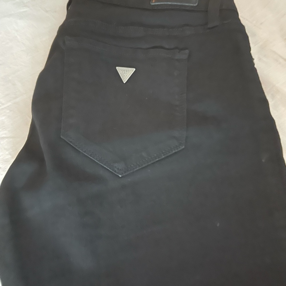 Black cotton stretch Guess pants!